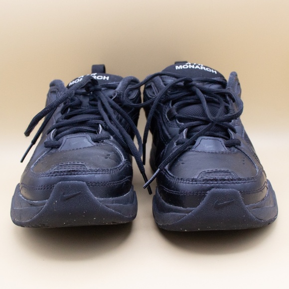 Nike Air Monarch IV Triple Black Shoes 415445-001 Men's Size 8.5 - Picture 2 of 8